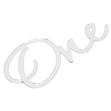 Топпер для торта «One», цвет серебро