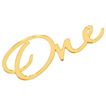 Топпер для торта «One», цвет золотой