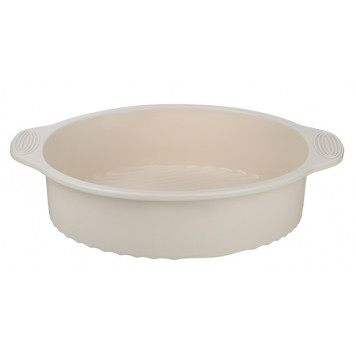 Форма для выпечки Satoshi круглая с ручками 28*5см силиконовая