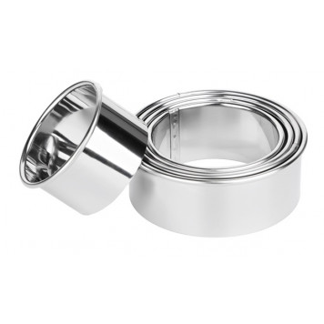 Набор форм Satoshi 5,2-6-6,8-7,6-8,5*3см нерж.сталь