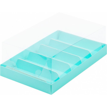 Коробка с 5 ложементами 22*13*7 тиффани