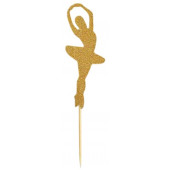 Шпажки "Балерина", золото (набор 12шт)
