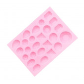 Молд 13,4х9,8х1,1 см "Драгоценные камни", розовый