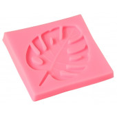 Молд 6,5х6,5х0,7 см "Лист ТРОПИКИ" цвет МИКС