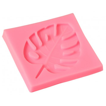 Молд 6,5х6,5х0,7 см "Лист ТРОПИКИ" цвет МИКС