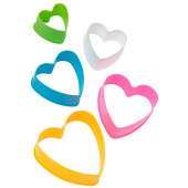 Набор форм для печенья 5 шт "Сердце", цвет МИКС