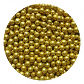 Посыпка Шарики золотые 3мм Италия, 50гр