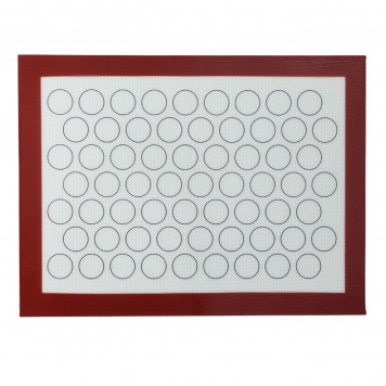 Коврик для выпечки армированный Доляна «Макарунс», силикон, 40×30 см