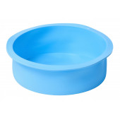 Форма для выпечки Доляна «Круг», силикон, 18×5.5 см, внутренний d=15.5 см, голубая