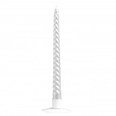 Свеча античная, в термопленке, серебряная, 2,4х 25см