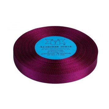 Лента атласная 12мм*33(±2)м №027 светло-лиловый Gamma