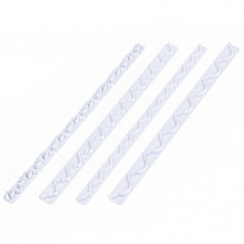 Набор печатей для марципана и теста "Волна" 4 шт 25,5х2х0,5 см