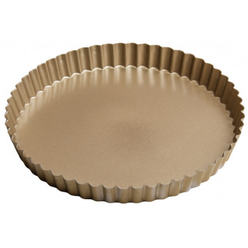 Форма для выпечки с а/п покрытием "Доротея. Рифленый круг" 25х3 см, цвета МИКС