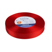 Лента атласная 12мм*33(±2)м №111 красный Gamma