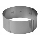 Форма для выкладки и выпечки с регулировкой размера Доляна, d=16-20 см, серебристая