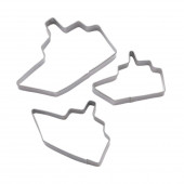 Набор форм для вырезания печенья 3 шт "Кораблик" 7,5х4,5х1,5 см