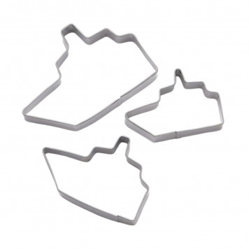 Набор форм для вырезания печенья 3 шт "Кораблик" 7,5х4,5х1,5 см