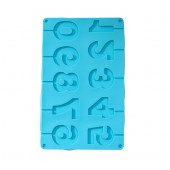 Форма для леденцов 10 ячеек 29х17х1 см (5х4 см) "Арифметика" цвет МИКС