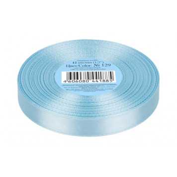 Лента атласная 12мм*33(±2)м №129 голубой Gamma
