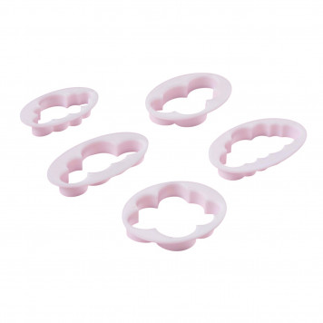 Формы для вырезания теста и мастики Доляна, набор 5 шт., 7.8×4.6×1 см, пластик, белые