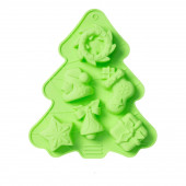 Форма для выпечки 6 ячеек "Новый год.Ёлка" 25х21х3 см, цвет МИКС