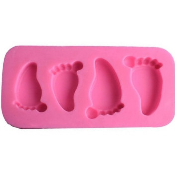 Молд 9,5х5х1,5 см "Следы малыша"