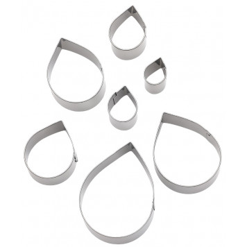 Набор форм для вырезания из жести "Капля", 7х5х2 см, 3 шт