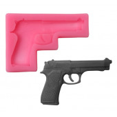 Молд 11х7,5х1 см "Пистолет" цвет МИКС