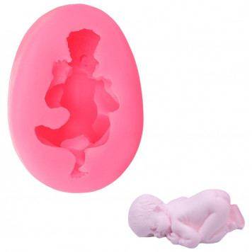 Молд «Малыш», силикон, 7×5×2.7 см, розовый