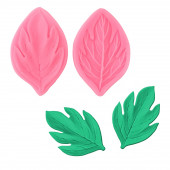 Молд, 2 части, 10х6,5х0,7 см "Листва" цвет МИКС