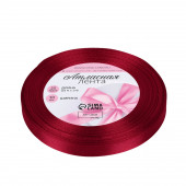 Лента атласная, 10 мм × 23 ± 1 м, цвет глубокий красный №33