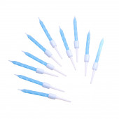 Свечи для торта "Неон", 10 шт, синие 5 см