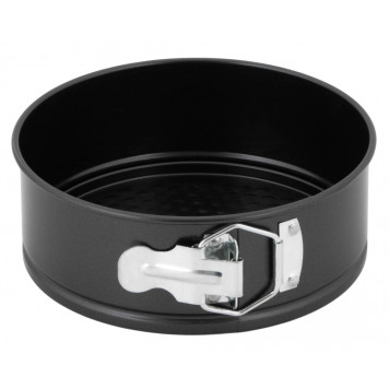 Форма для выпечки Доляна «Элин. Круг», d=18 см, разъёмная, антипригарное покрытие, чёрная