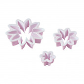 Набор выемок кондитерских для марципана и теста "Хризантема" 3 шт 7х1,5 см