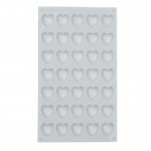 Форма для выпечки и муссовых десертов KONFINETTA "Сердца" 29,7х17,3х1,5 см,35см (2,5х2,7 см)