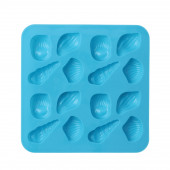 Форма для льда и конд.украшений 16 ячеек 17,3х17,3х1,5 см (3,4х2,5 см) "Ракушки" цвет МИКС