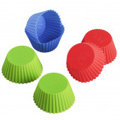 Набор форм для выпечки, 6 шт, 7х4 см "Риб.Круг", цвета МИКС