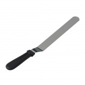 Кондитерская лопатка - палетка, изогнутая, 37 см, рабочая часть 25 см, чёрная