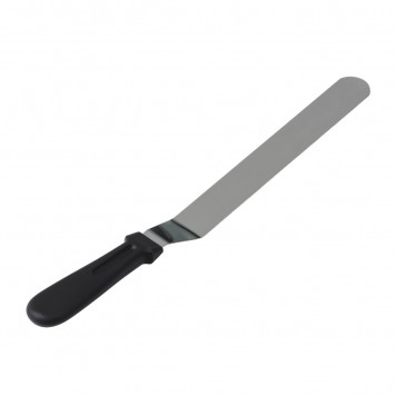 Кондитерская лопатка - палетка, изогнутая, 37 см, рабочая часть 25 см, чёрная