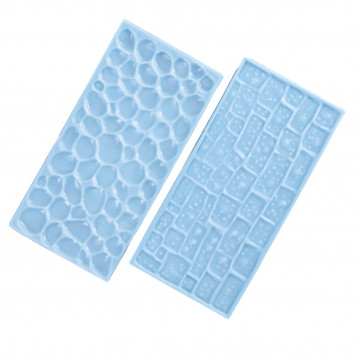 Набор печатей для шоколада и кондитерских изделий "Пузырьки" 2 шт 14,5х7х0,6 см