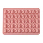 Форма для мармелада Доляна «Сладкие мишки», силикон, 18.8×13.8 см, 50 ячеек (1.8×1.1 см), МИКС