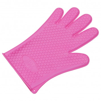 Перчатка для горячего "Сердце" 27х17 см, цвета МИКС