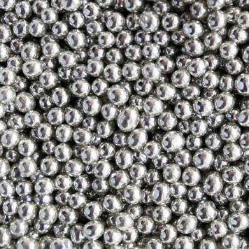 Посыпка Шарики серебро 7мм Италия, 50гр