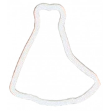 Форма "Платье свадебное" (10 cm (3,9 in) )