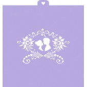 Трафарет "Силуэт влюбленных" (- )