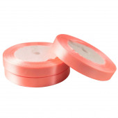 Лента атласная Сатин Розовый 12мм 25ярд