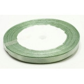 Лента атласная Сатин Серая спаржа 12мм 25ярд