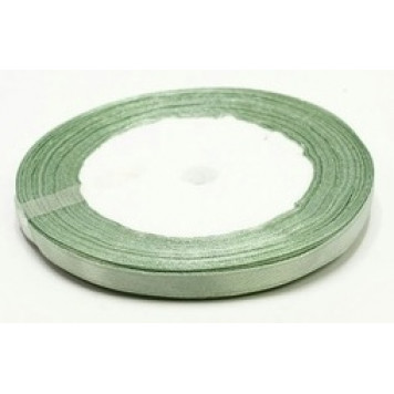 Лента атласная Сатин Серая спаржа 12мм 25ярд