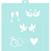 Трафарет "Свадебный" (- )