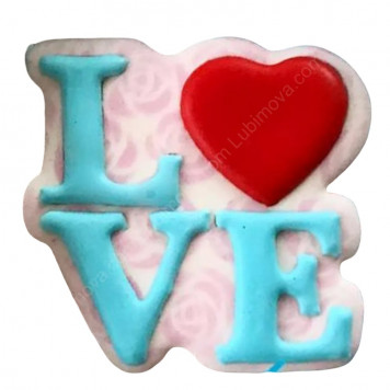Трафарет+формочка  "Love с сердечком" (- )